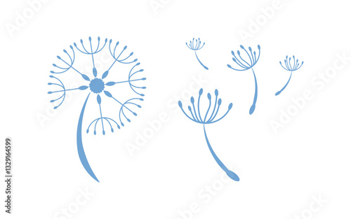 Dandelion Icon Vector illustration design template v.4