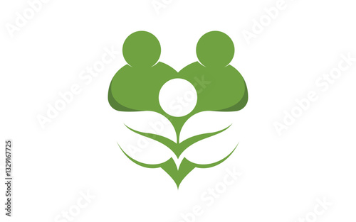 Leaf ecology vegan concept Logo illustration v.16