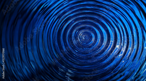 Blue water with ripples, natural light and shadow effects, fresh and serene, perfect for background use