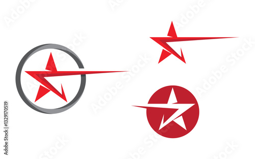 Creative concept Star icon Template vector illustration v.9