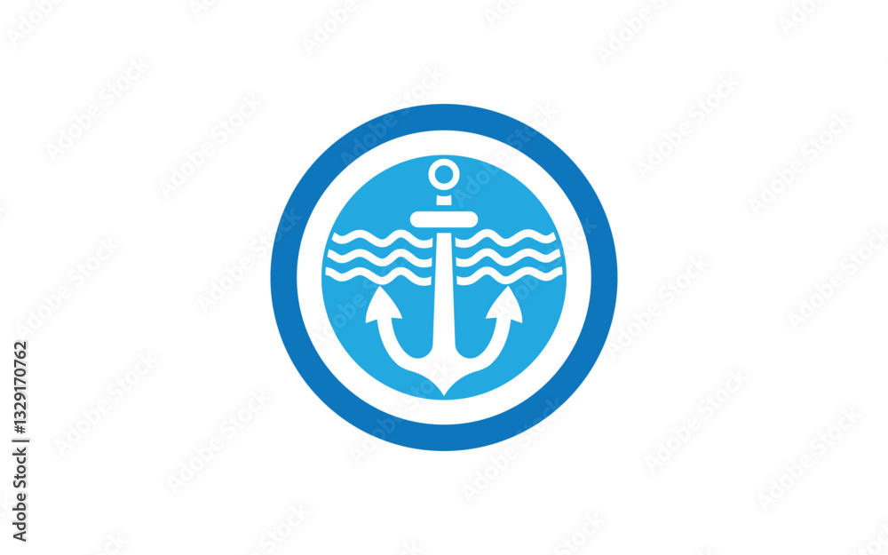 Anchor Ship icon Element Logo Template vector v.6 Anchor Ship icon Element Logo Template vector v.6