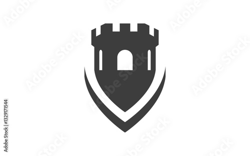 Castle icon vector illustration design Template v.5