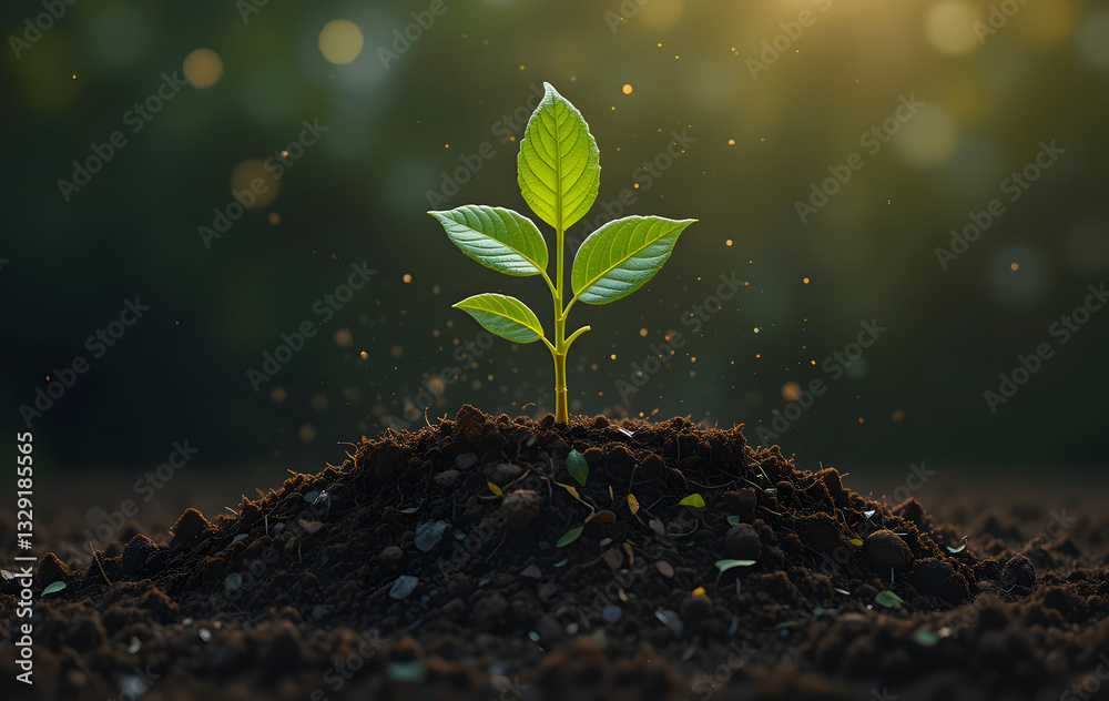 idea of interdependence and harmony is represented by a soil plant illustrating intricate relationship and development between two vital components of nature idea of interdependence and harmony is represented by a soil plant illustrating intricate relationship and development between two vital components of nature
