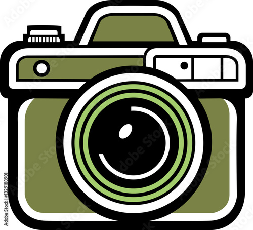 efficient digital gadget camera design vector image