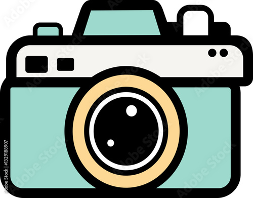 efficient digital gadget camera design vector image