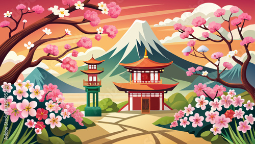 Japanese cherry blossoms