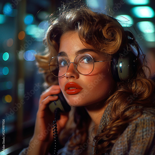Telephone Operator at Work