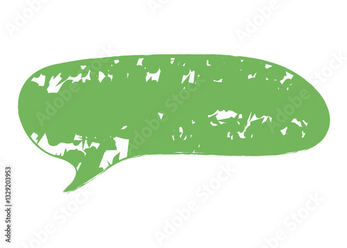 Colorful and Whimsical Hand drawn Crayon Speech Bubble