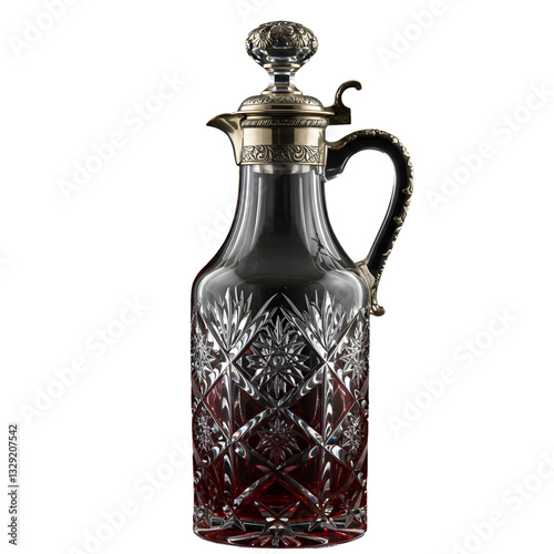 Wallpaper Mural Luxury Crystal Decanter With Intricate Engraving On Transparent Background
 Torontodigital.ca