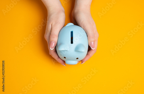 Φωτογραφία Piggy bank in hands