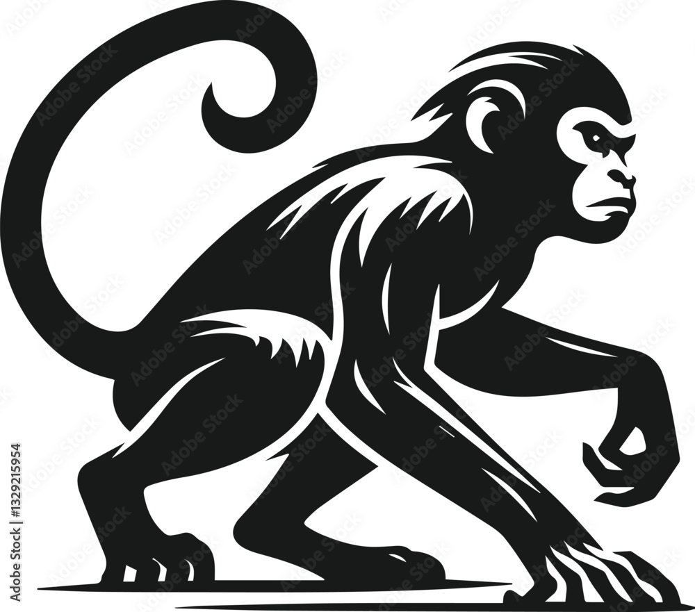 Obraz premium monkey ready to pounce