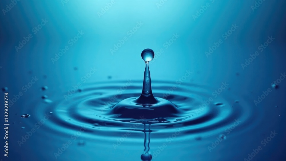 splash of a water drop in a glass splash of a water drop in a glass