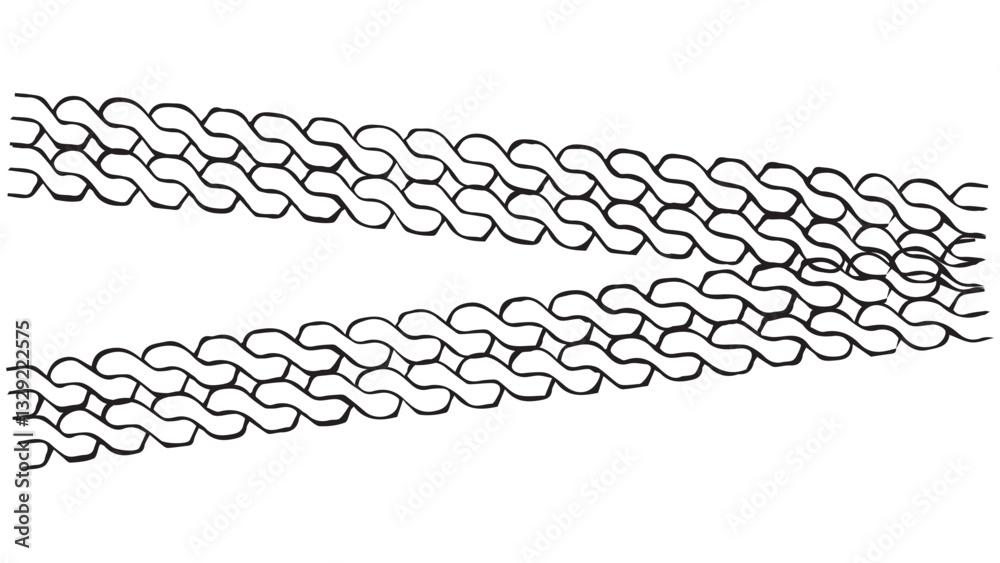 Fototapeta premium Dirty grunge textures of wheels, tire tread or wheel braking tracks, grunge braids, rubber protector mark, black tyre print, auto tire tread grunge element, top view of car tire, drift background