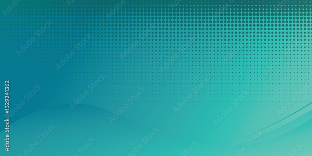 Minimal geometric dotted halftone aqua green background. wave elements with dotted gradient. Dynamic shapes composition. Eps10 vector Minimal geometric dotted halftone aqua green background. wave elements with dotted gradient. Dynamic shapes composition. Eps10 vector