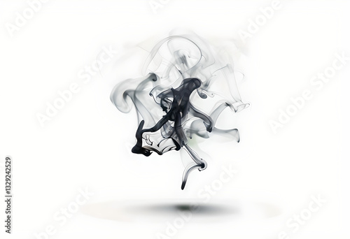 Wallpaper Mural smoke pollution isolated on white background.  Torontodigital.ca