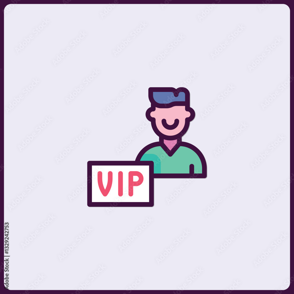 Exclusive VIP access badge icon for privileged members and special events Exclusive VIP access badge icon for privileged members and special events
