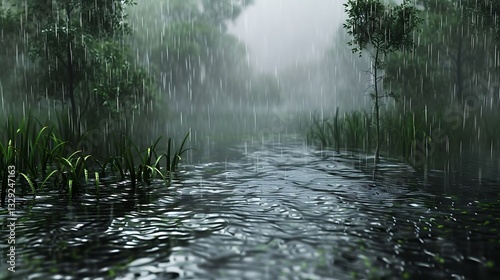 Swamps are wetlands characterized by slow-moving or stagnant water, dense vegetation, and rich biodiversity. They often feature trees like cypress and mangroves, along with aquatic plants such as lili