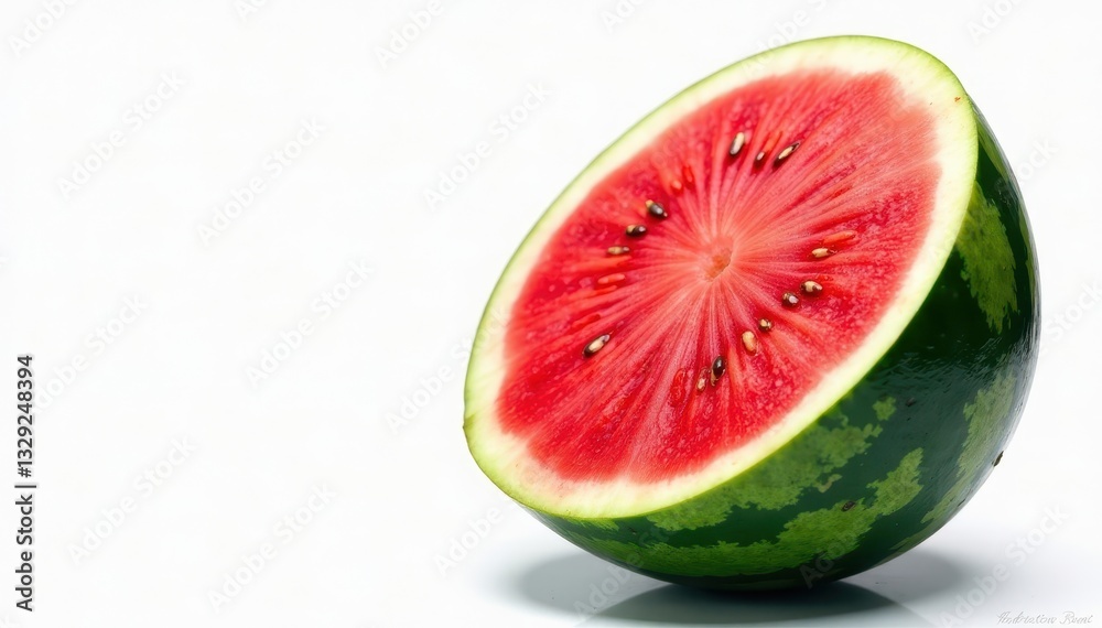 Perfectly round watermelon, smooth skin, bright red interior hinted , still life, texture, fresh Perfectly round watermelon, smooth skin, bright red interior hinted , still life, texture, fresh