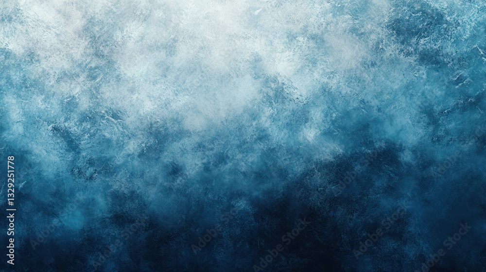 Obraz premium Abstract blue textured background, grunge, dark, cold, winter, ice.