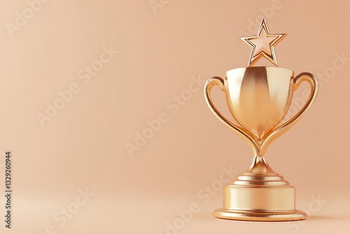 Golden Trophy Award Elegant Prize for Winners & Achievements