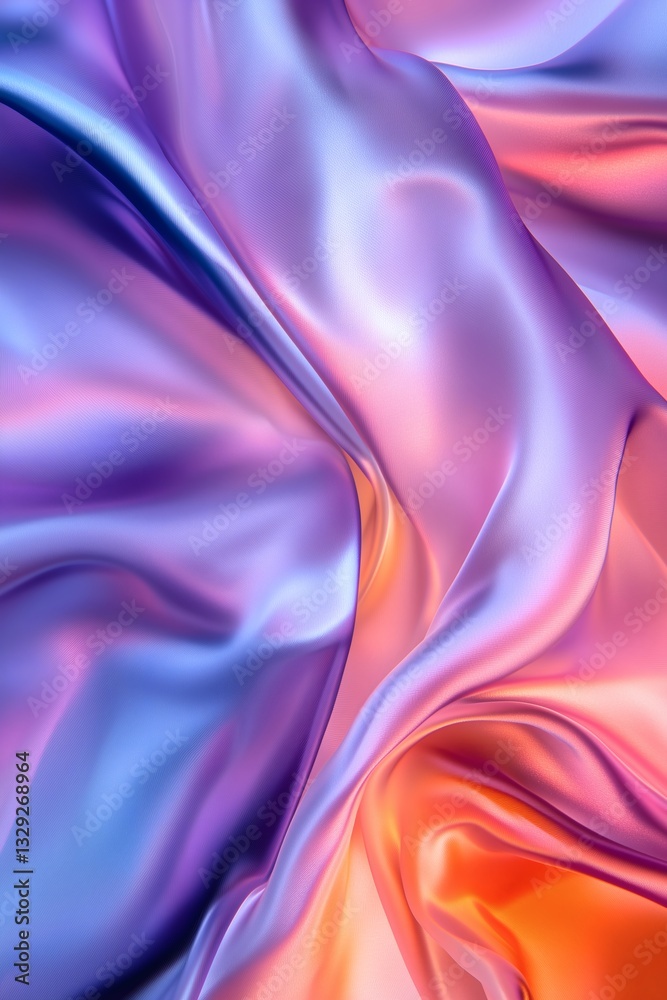 Obraz premium Iridescent Fabric Flow