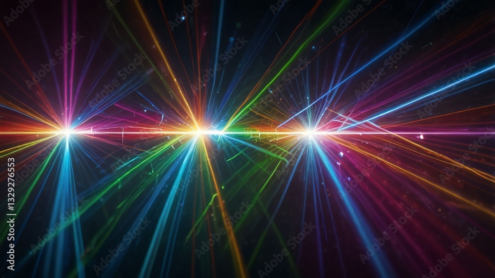 Fototapeta premium abstract background with multiple colorful rays