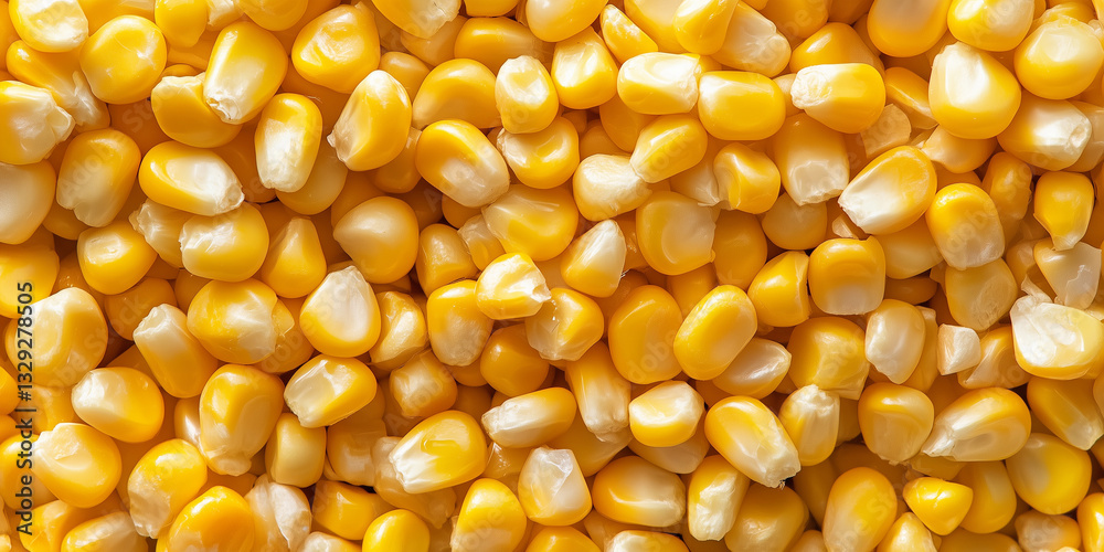 Scattered Golden Corn Kernels – High-Resolution Close-Up Scattered Golden Corn Kernels – High-Resolution Close-Up