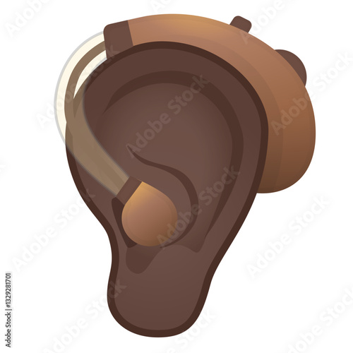 Ear with Hearing Aid
