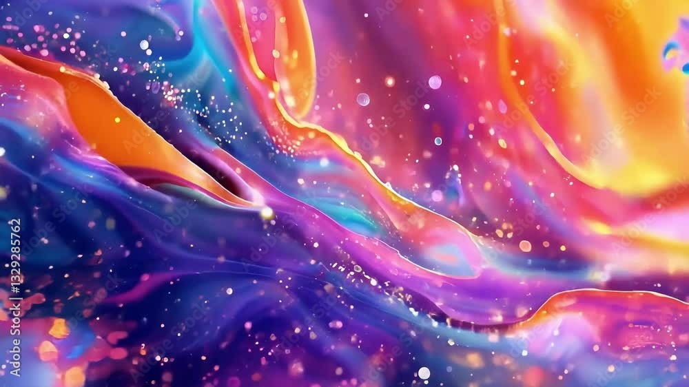 Colorful Abstract Background Design Showcasing Vibrant Waves and Textures Meant for Business Presentations and Professional Use