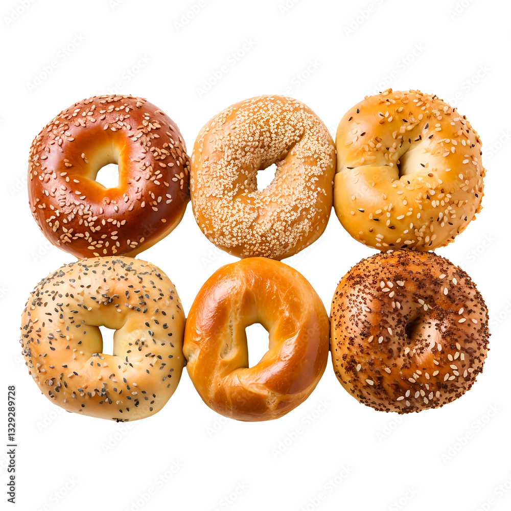 Bagels isolated on transparent background Bagels isolated on transparent background