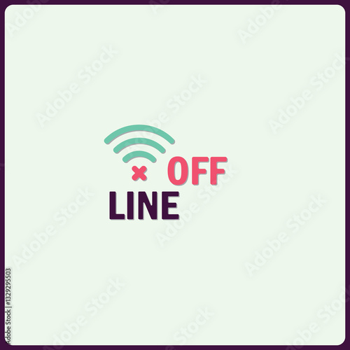 Disconnection Symbol for Technology Interface, Offline Network Issue Sign