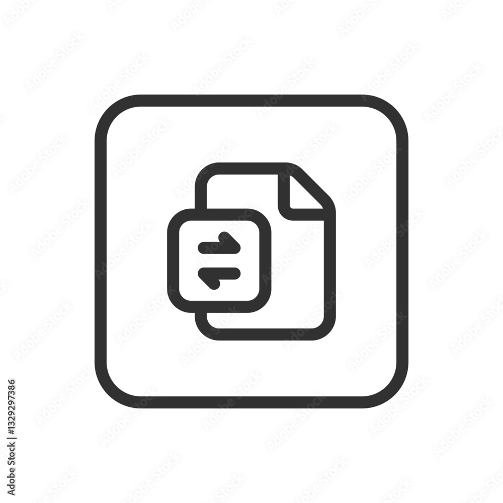 Sync Document File Icon - Modern Simple Flat Vector for Web and Mobile Sync Document File Icon - Modern Simple Flat Vector for Web and Mobile