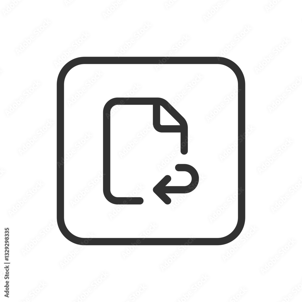 Reply Document File Icon - Modern Simple Flat Vector for Web and Mobile Reply Document File Icon - Modern Simple Flat Vector for Web and Mobile