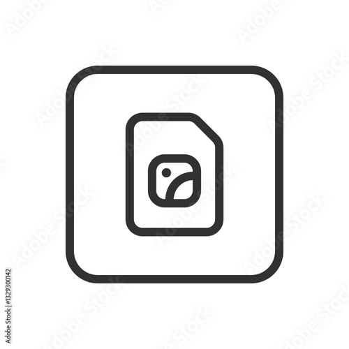 Image Picture Document File Icon - Modern Simple Flat Vector for Web and Mobile