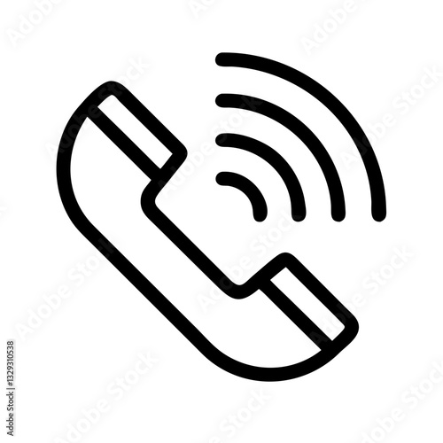 cold calling minimal Vector Icon