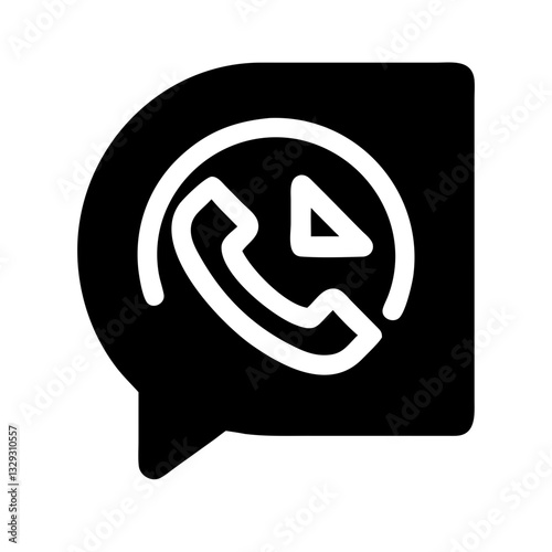 cold calling minimal Vector Icon