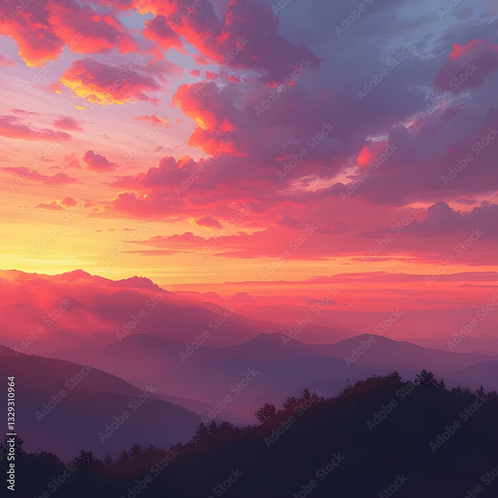 Obraz premium Sunset sky