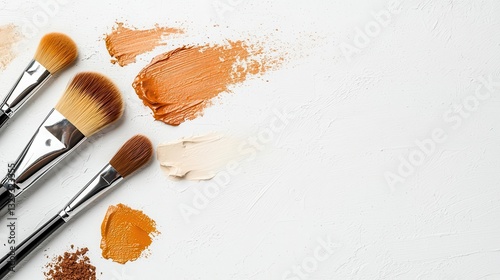 Topdown view of a silicone pastry brush, clean and minimal, white background