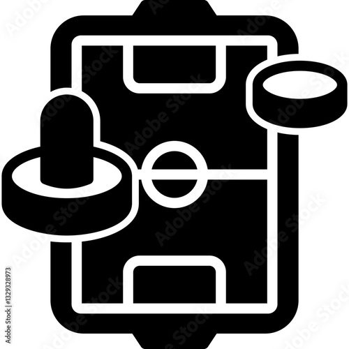 Air Hockey glyph icon