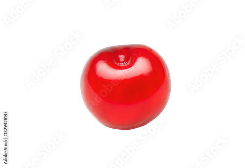 Light red sweet cherry isolated on white background. high quality