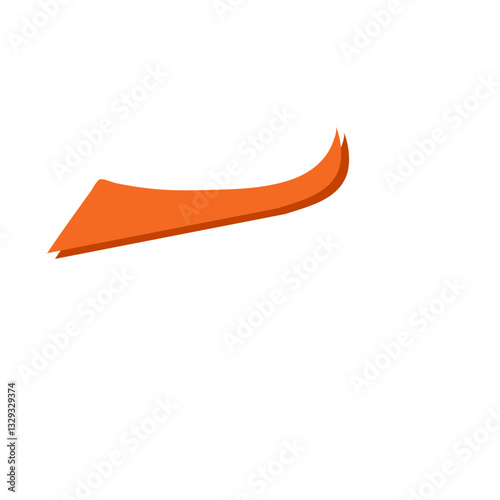 Swoosh and swash typography tails shape
