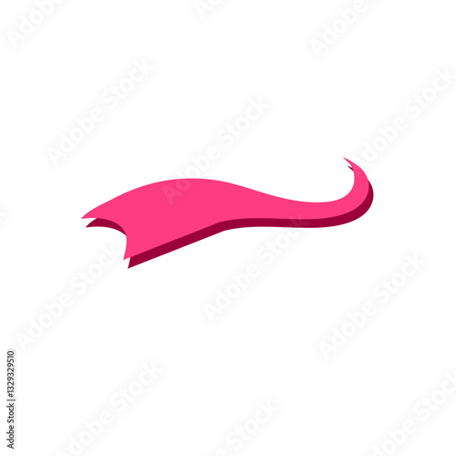 Swoosh and swash typography tails shape
