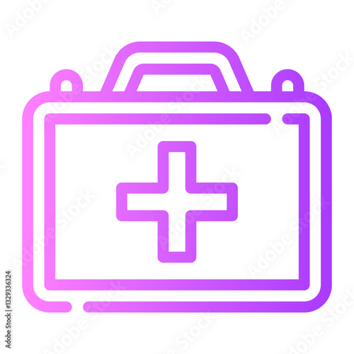 first aid kit gradient icon