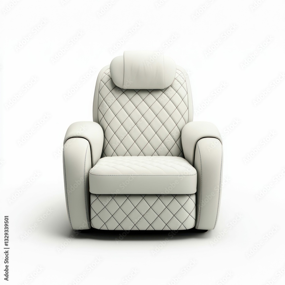 Fototapeta premium White Leather Recliner