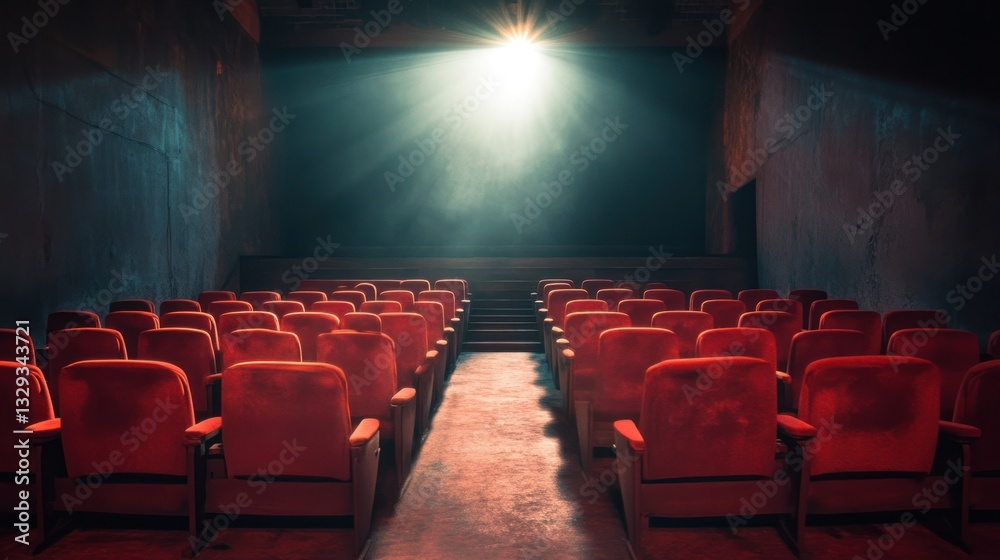 Empty Movie Theater: A Cinematic Atmosphere Empty Movie Theater: A Cinematic Atmosphere