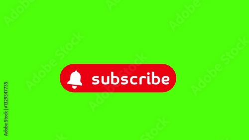 animation subscribe in green screen