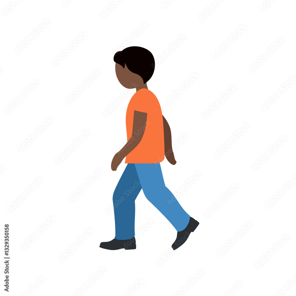 Naklejka premium Person Walking 