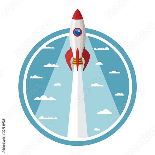 Vector concept of start up new business project.
