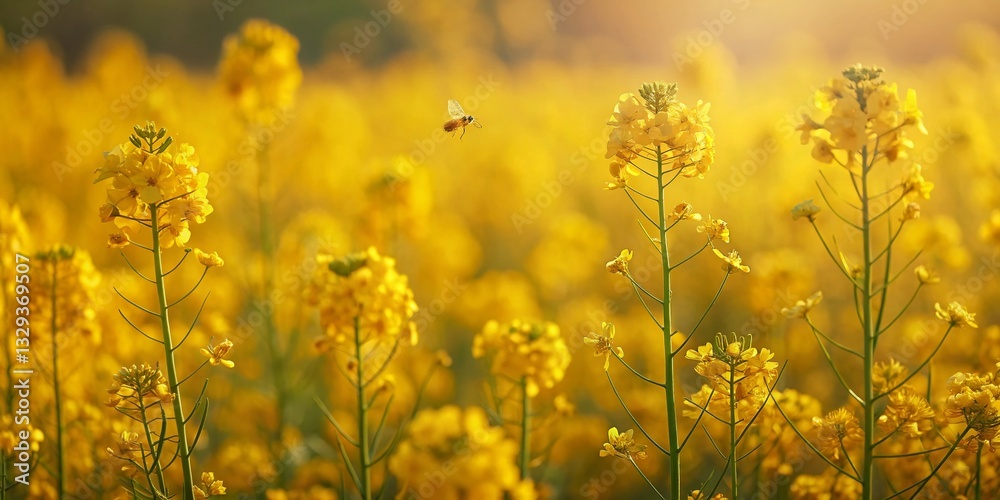 Golden Rapeseed Waves: Macro Photography of Vibrant Yellow Flowers Golden Rapeseed Waves: Macro Photography of Vibrant Yellow Flowers