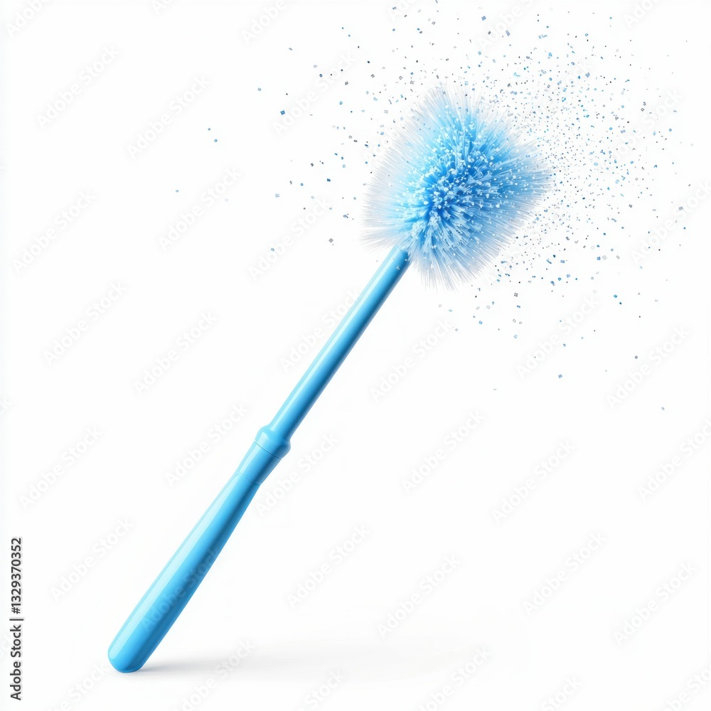 Blue Toilet Brush Burst Blue Toilet Brush Burst